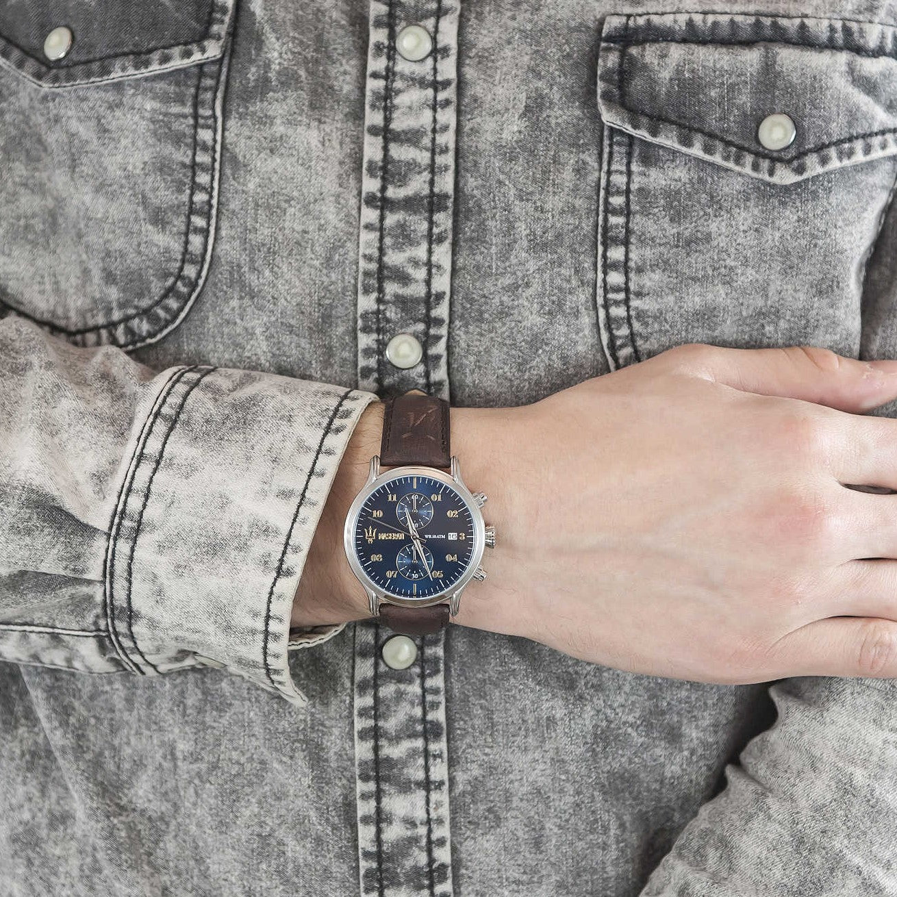 Maserati Epoca Men's Leather Watch - R8871618001