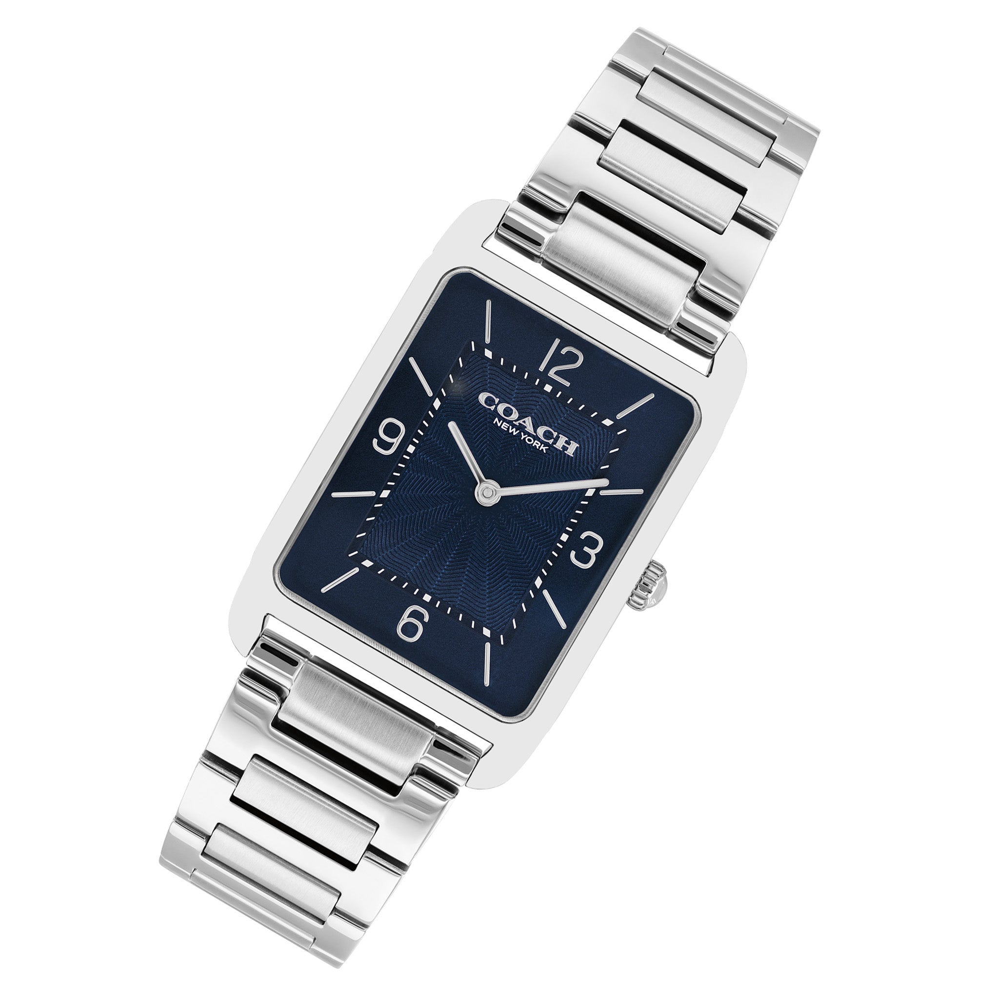 Coach Silver Steel Blue Dial Unisex Watch - 14400046