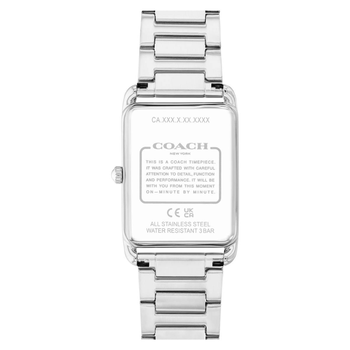 Coach Silver Steel Blue Dial Unisex Watch - 14400046