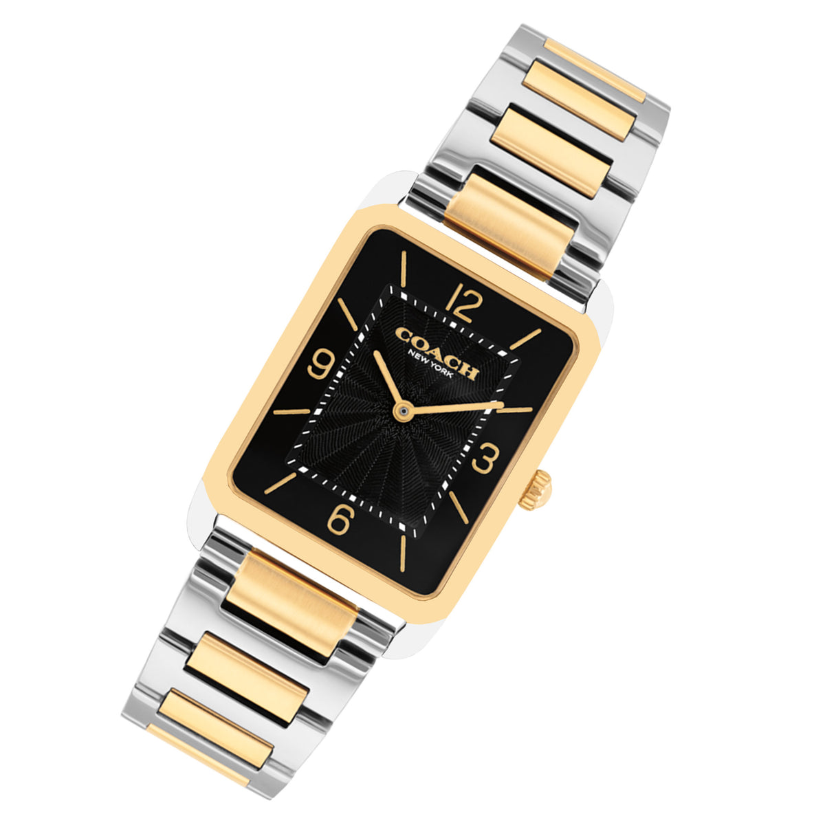Coach Two-Tone Steel Black Dial Unisex Watch - 14400050