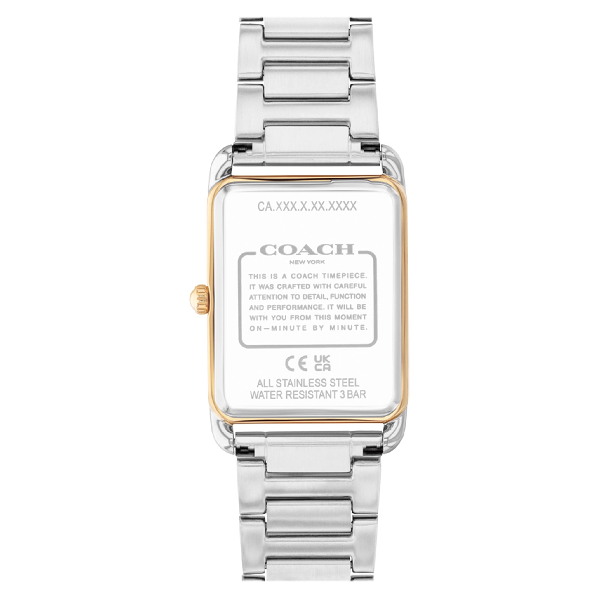 Coach Two-Tone Steel Black Dial Unisex Watch - 14400050