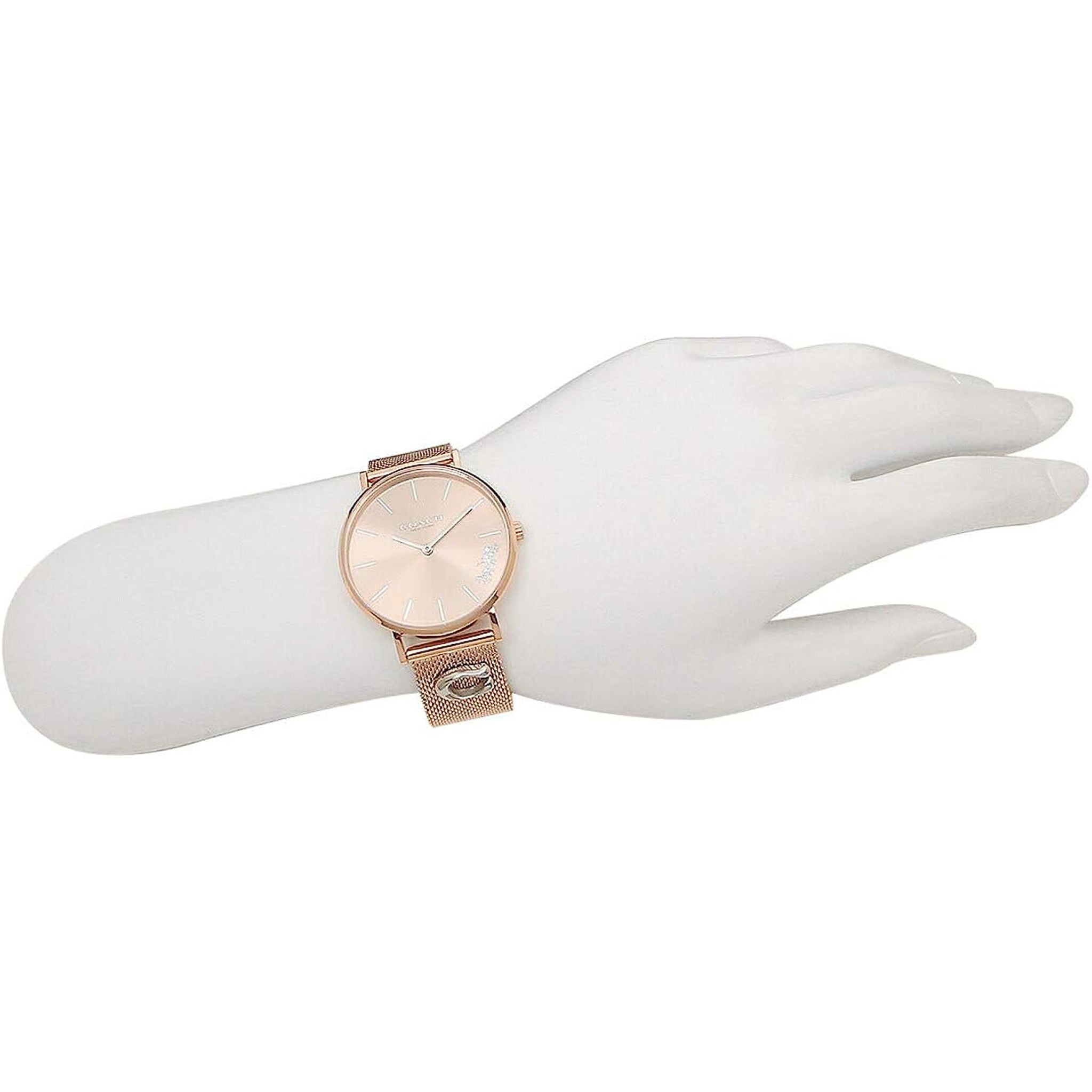 Coach Perry Rose Gold Mesh Ladies Watch - 14503338