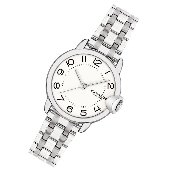 Coach Stainless Steel White Dial Women's Watch - 14503601