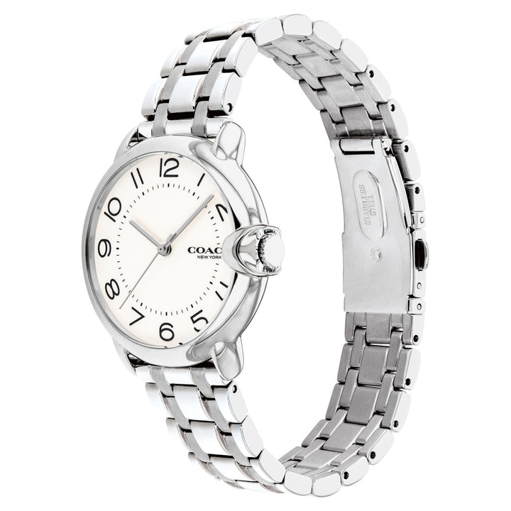 Coach Stainless Steel White Dial Women's Watch - 14503601