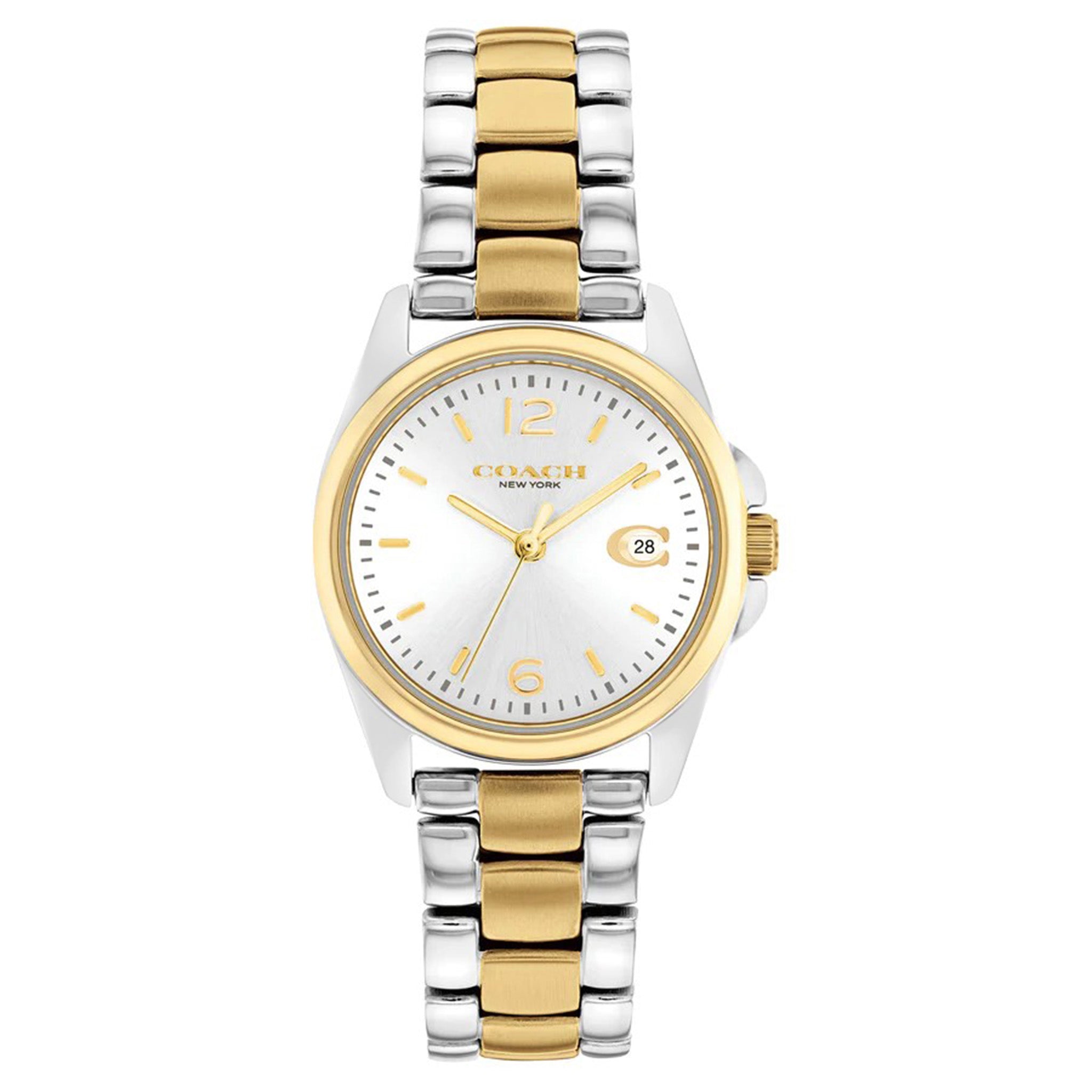 Coach Two-Tone Steel Silver White Dial Women's Watch - 14503909