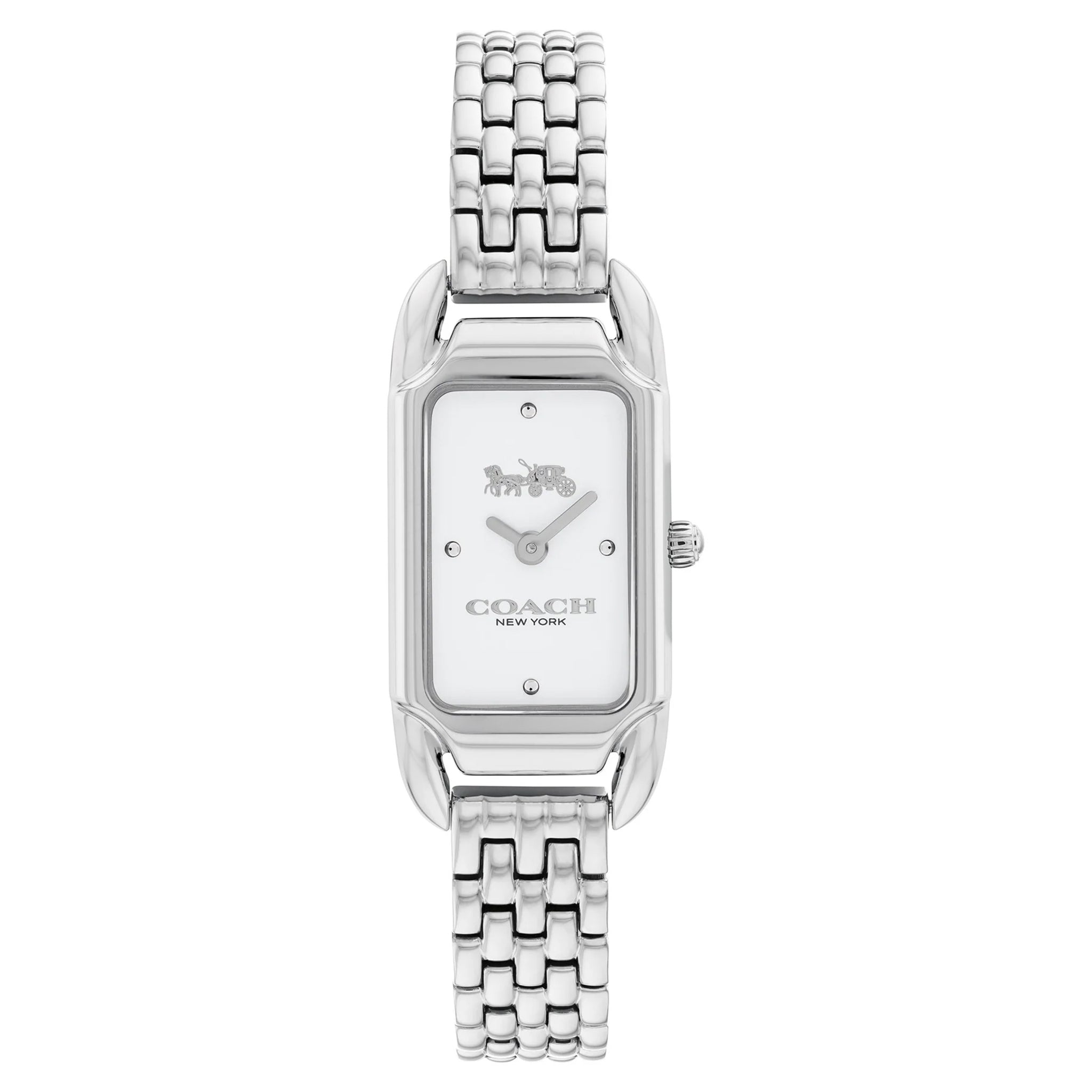 Coach Cadie Stainless Steel Silver White Dial Women's Watch - 14504035