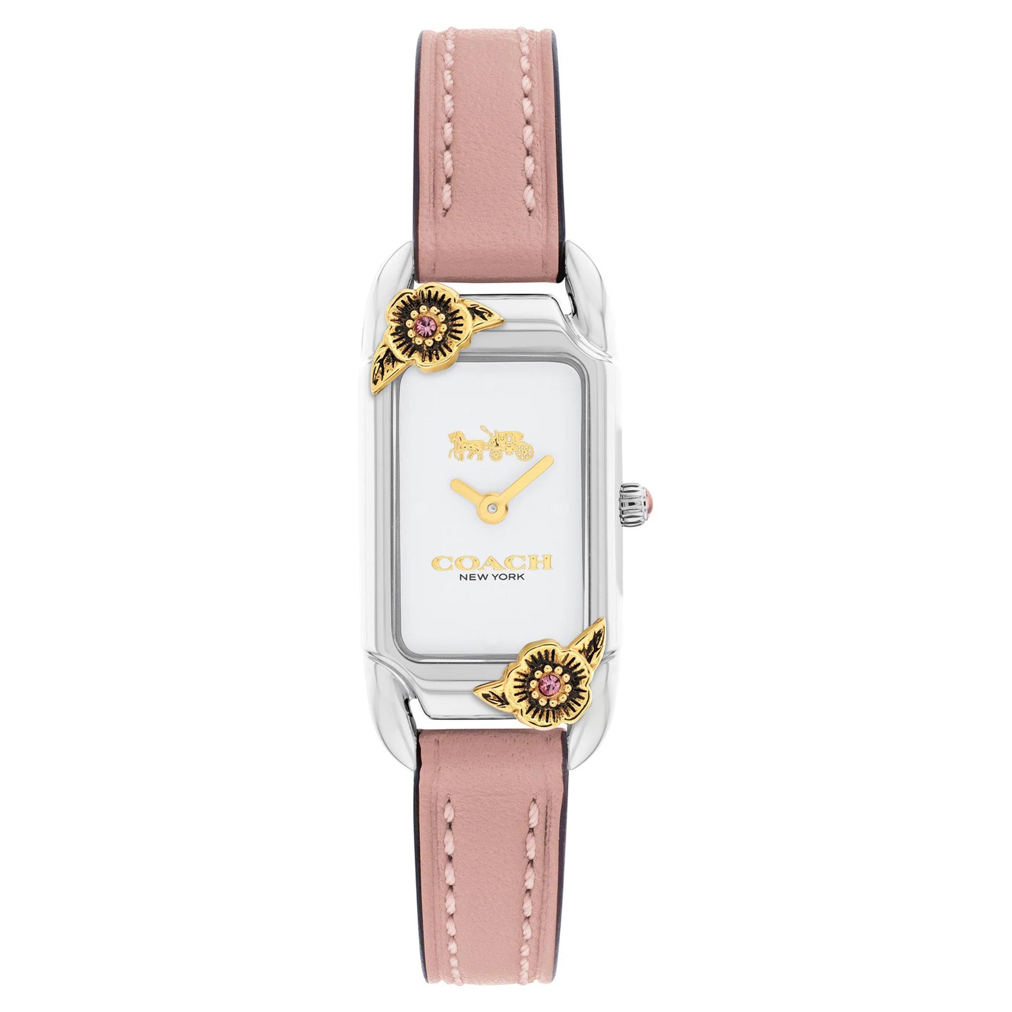 Coach Cadie Blush Leather Ivory Dial Women's Watch - 14504037