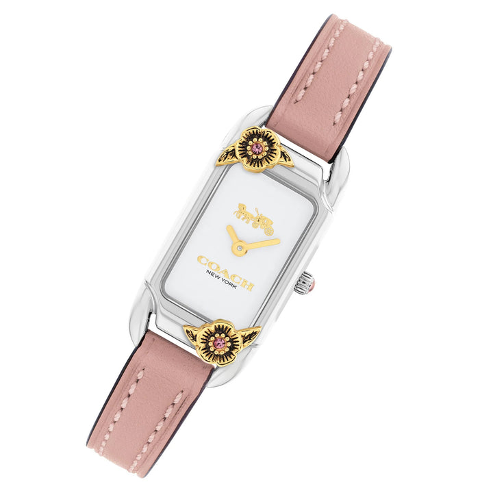 Coach Cadie Blush Leather Ivory Dial Women's Watch - 14504037
