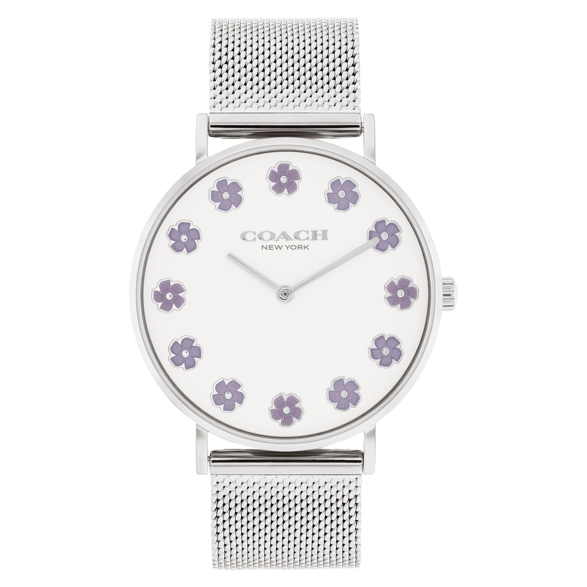 Coach Steel Mesh White Dial Women's Watch - 14504100