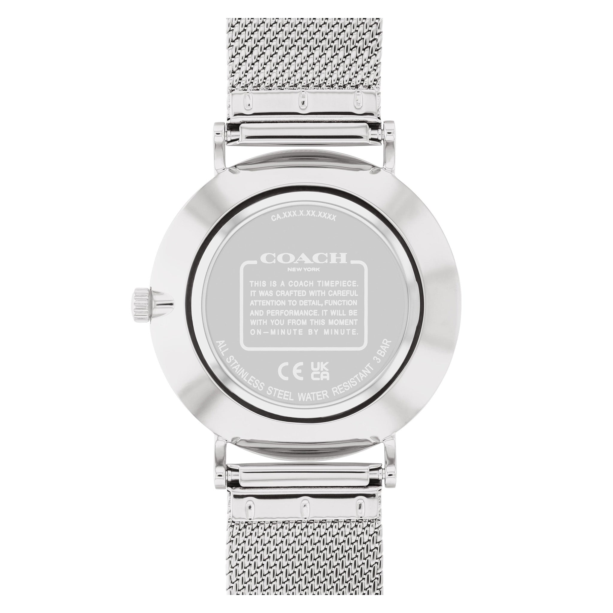 Coach Steel Mesh White Dial Women's Watch - 14504100