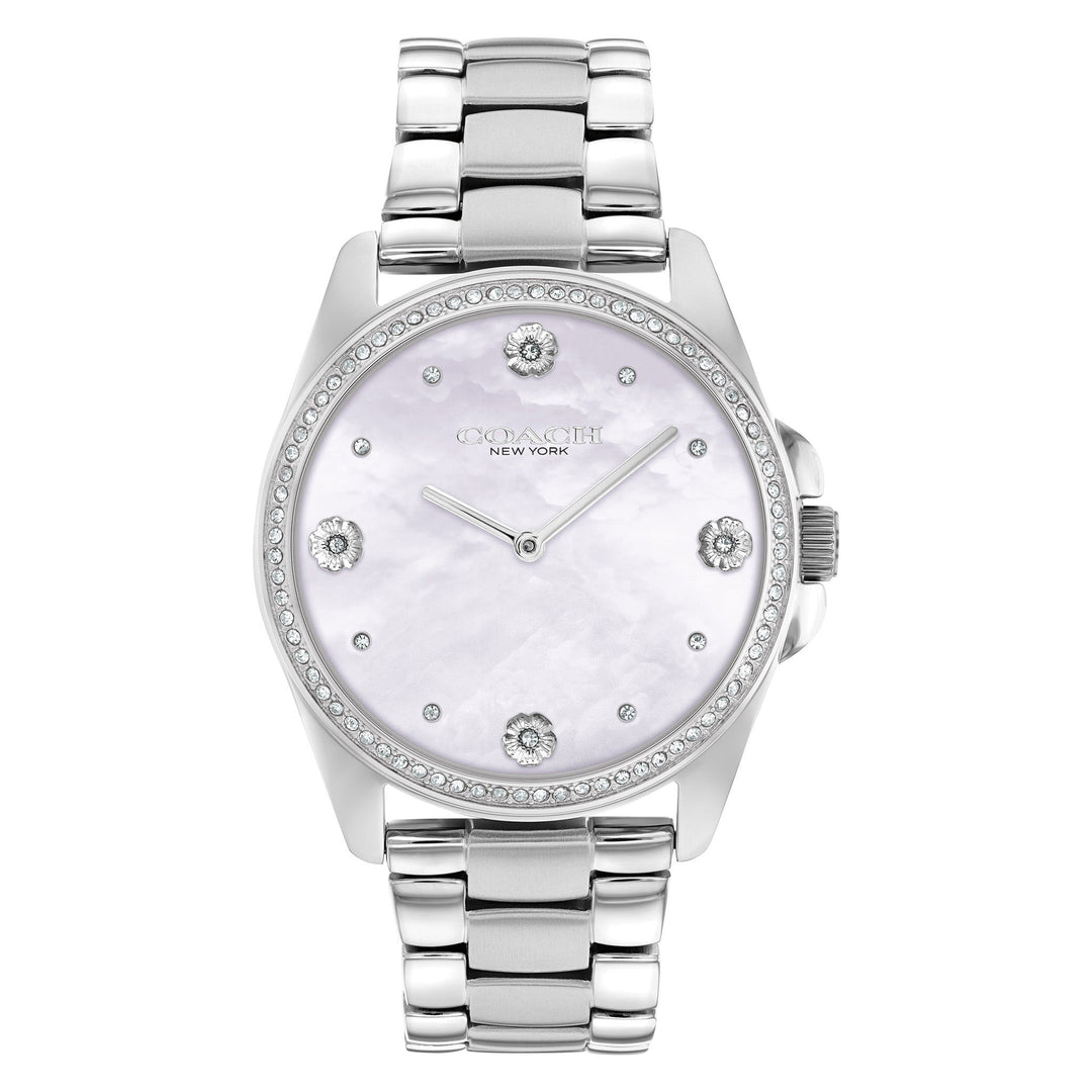 Coach Stainless Steel Lavender Mother of Pearl & Stone Dial Women's Watch - 14504108