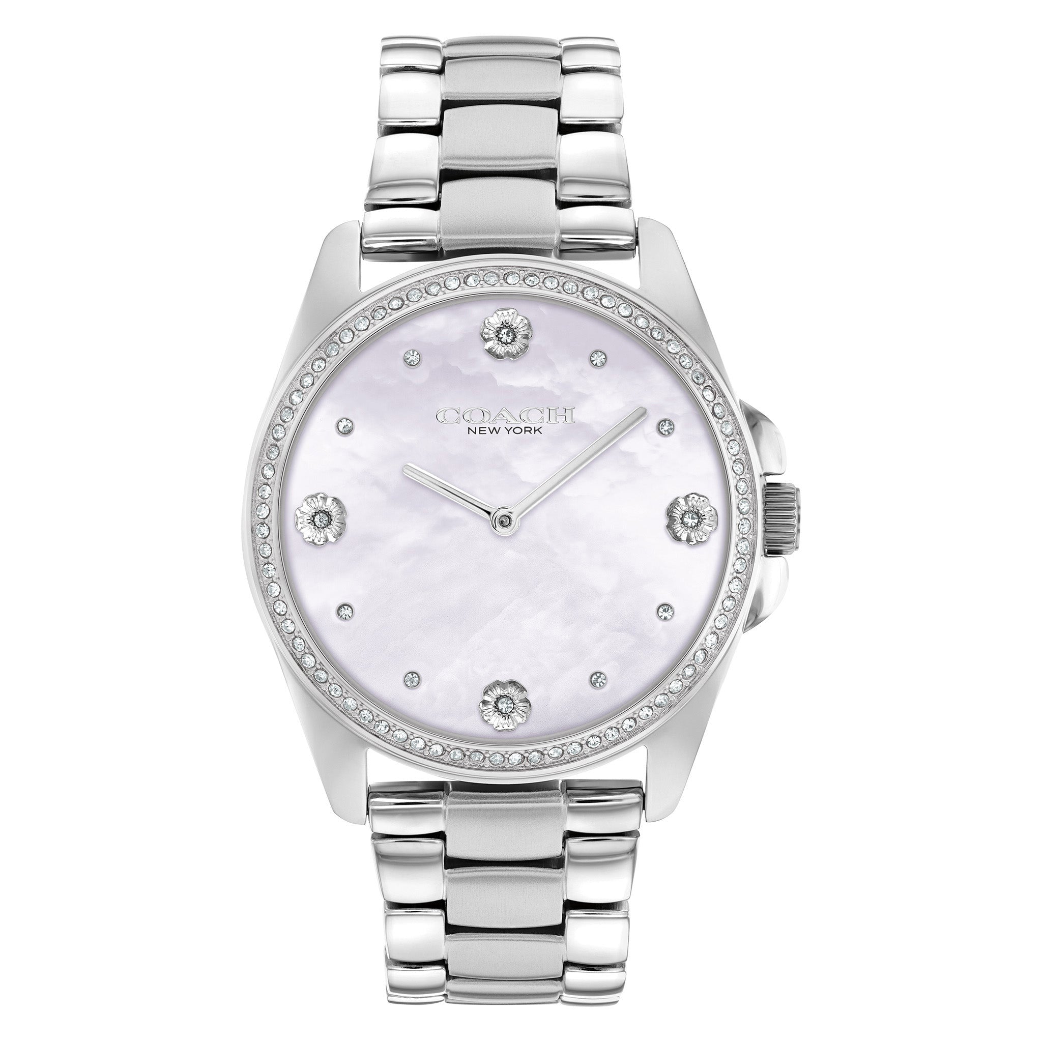 Coach Stainless Steel Lavender Mother of Pearl & Stone Dial Women's Watch - 14504108