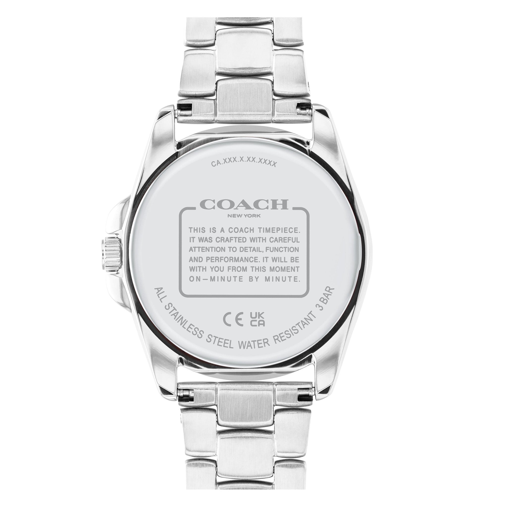 Coach Stainless Steel Lavender Mother of Pearl & Stone Dial Women's Watch - 14504108