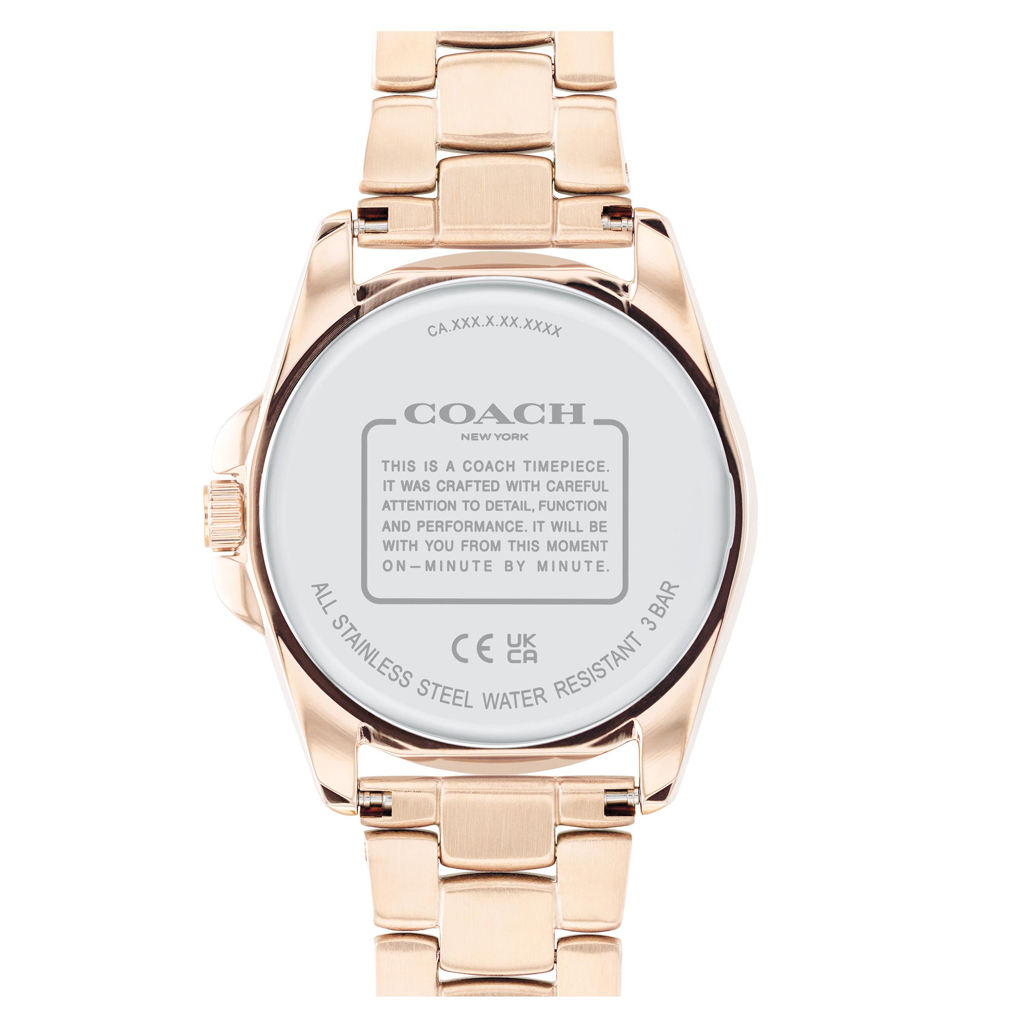 Coach Rose Gold Steel Blush Mother of Pearl & Stone Dial Women's Watch - 14504110