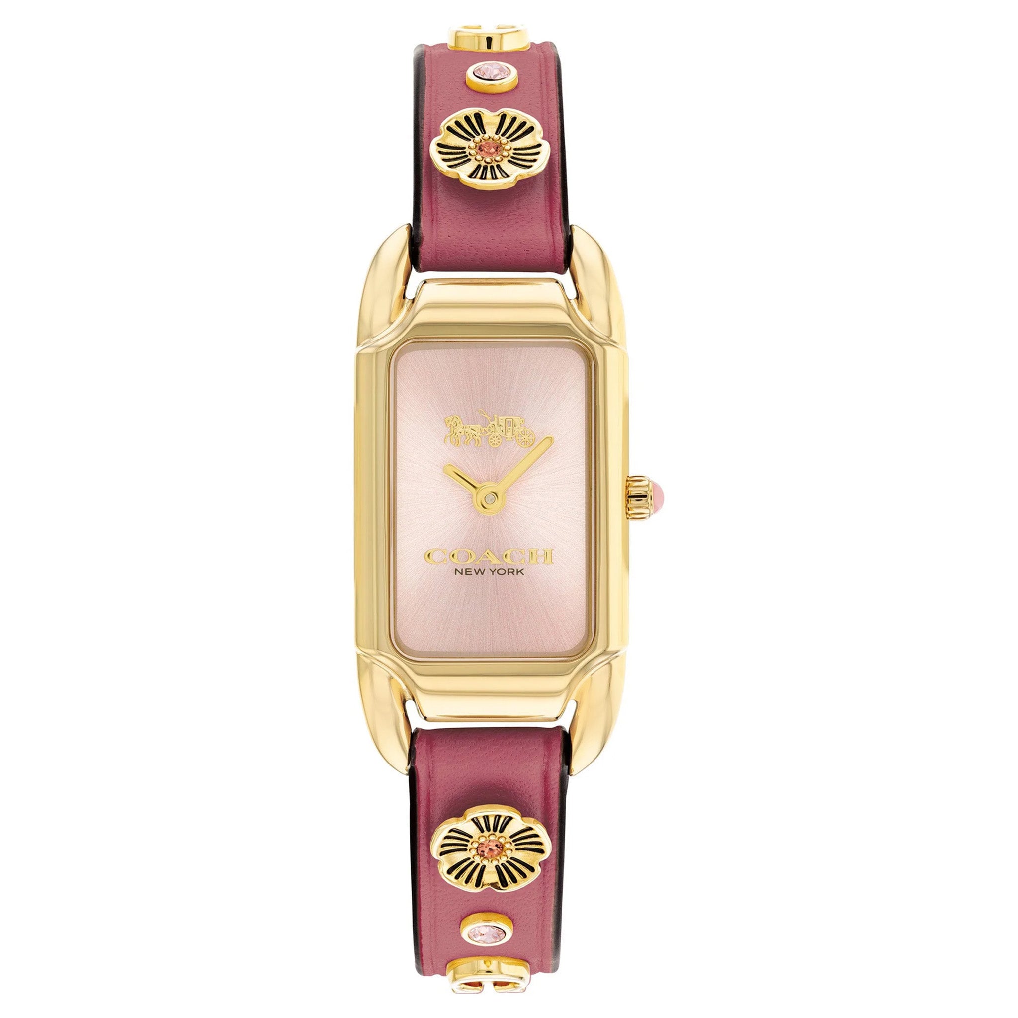Coach Cherry Calfskin Pink Dial Women's Watch - 14504117