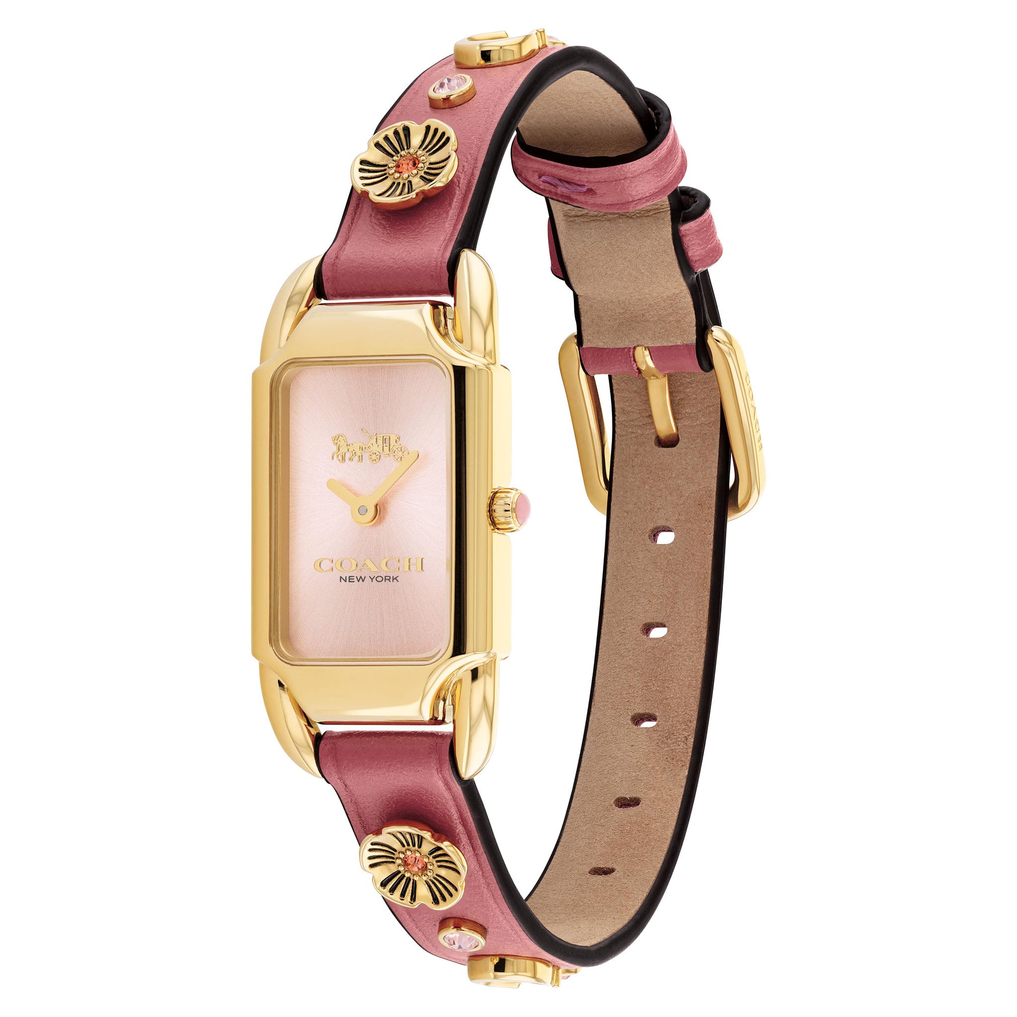 Coach Cherry Calfskin Pink Dial Women's Watch - 14504117