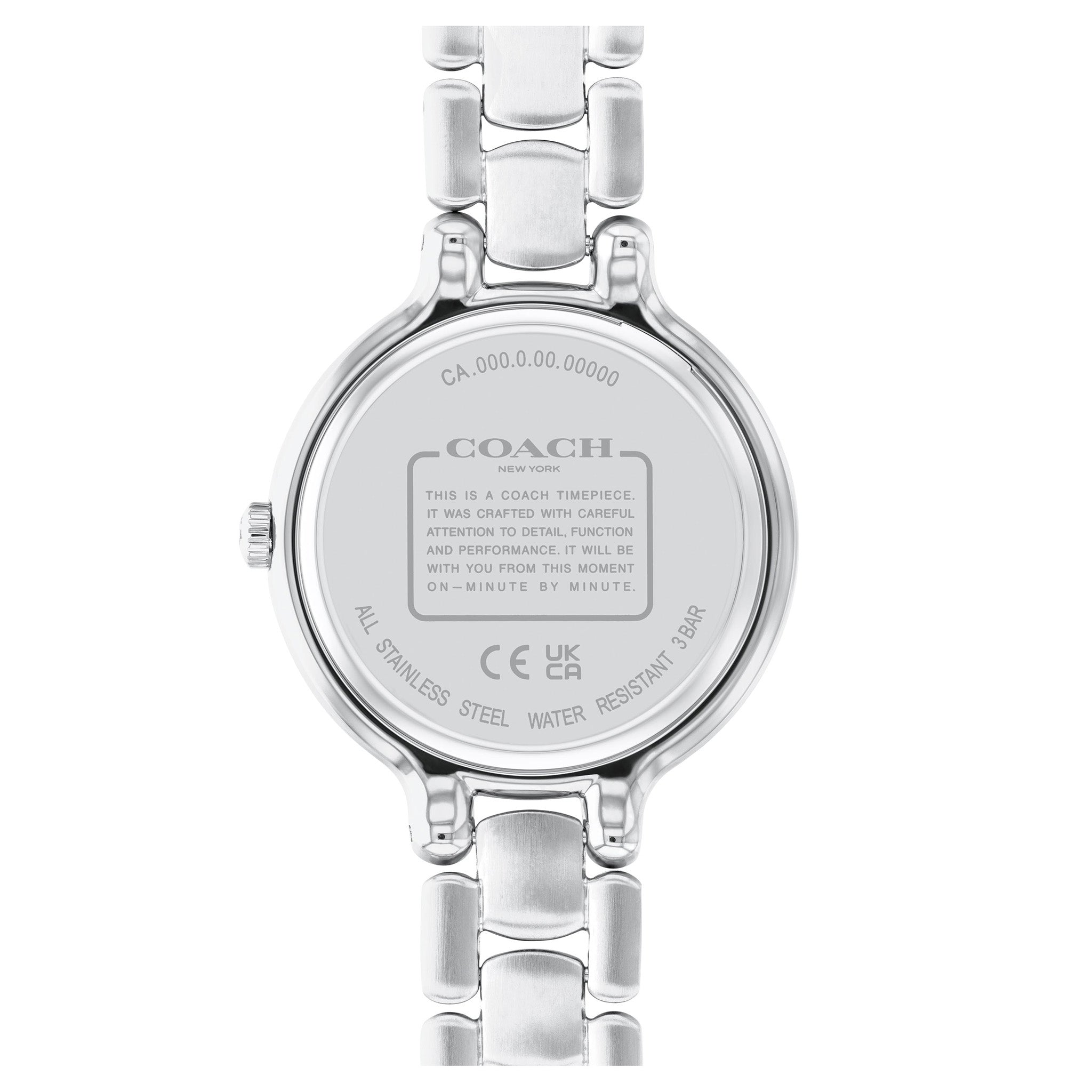 Coach Stainless Steel Silver White Dial Women's Watch - 14504124