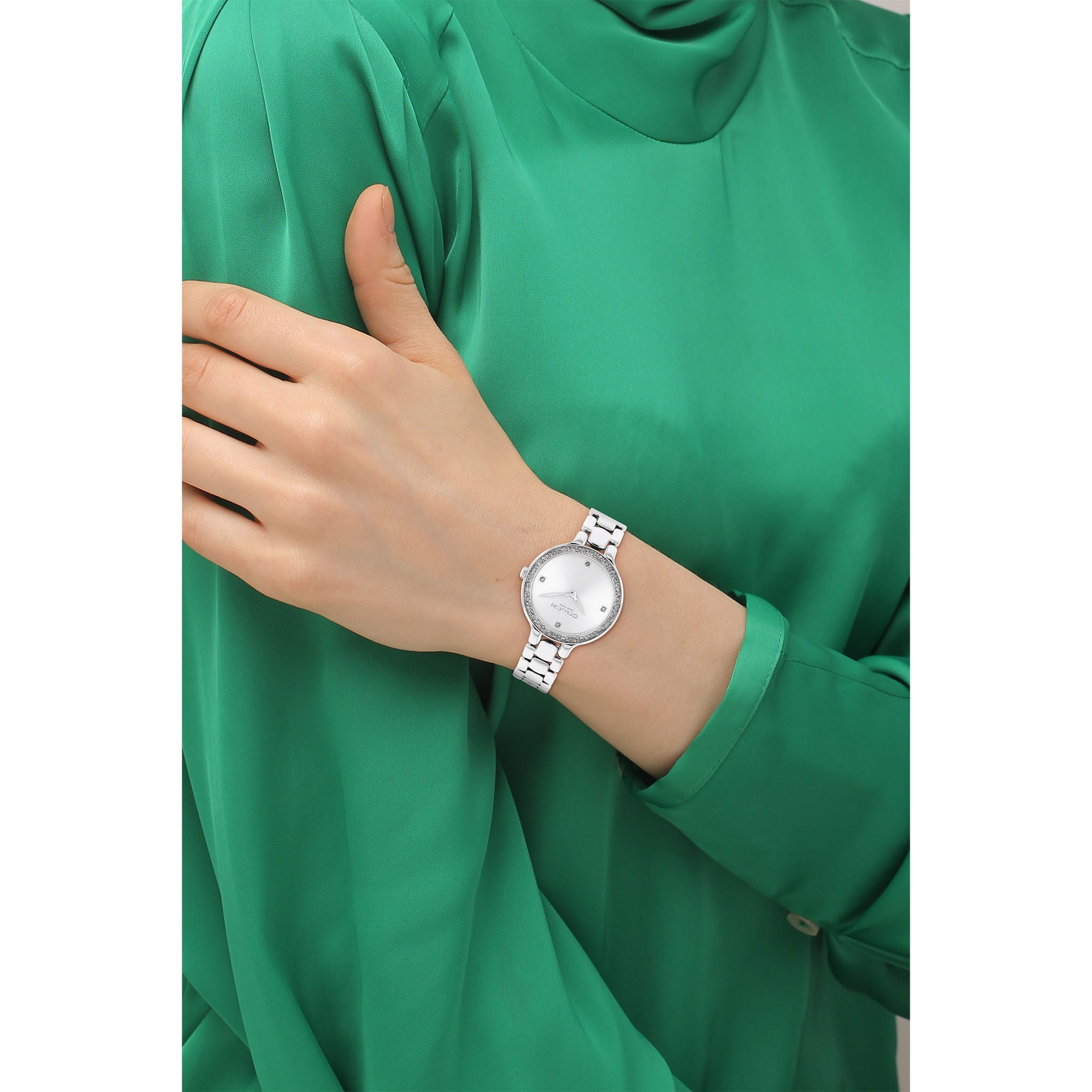Coach Stainless Steel Silver White Dial Women's Watch - 14504124