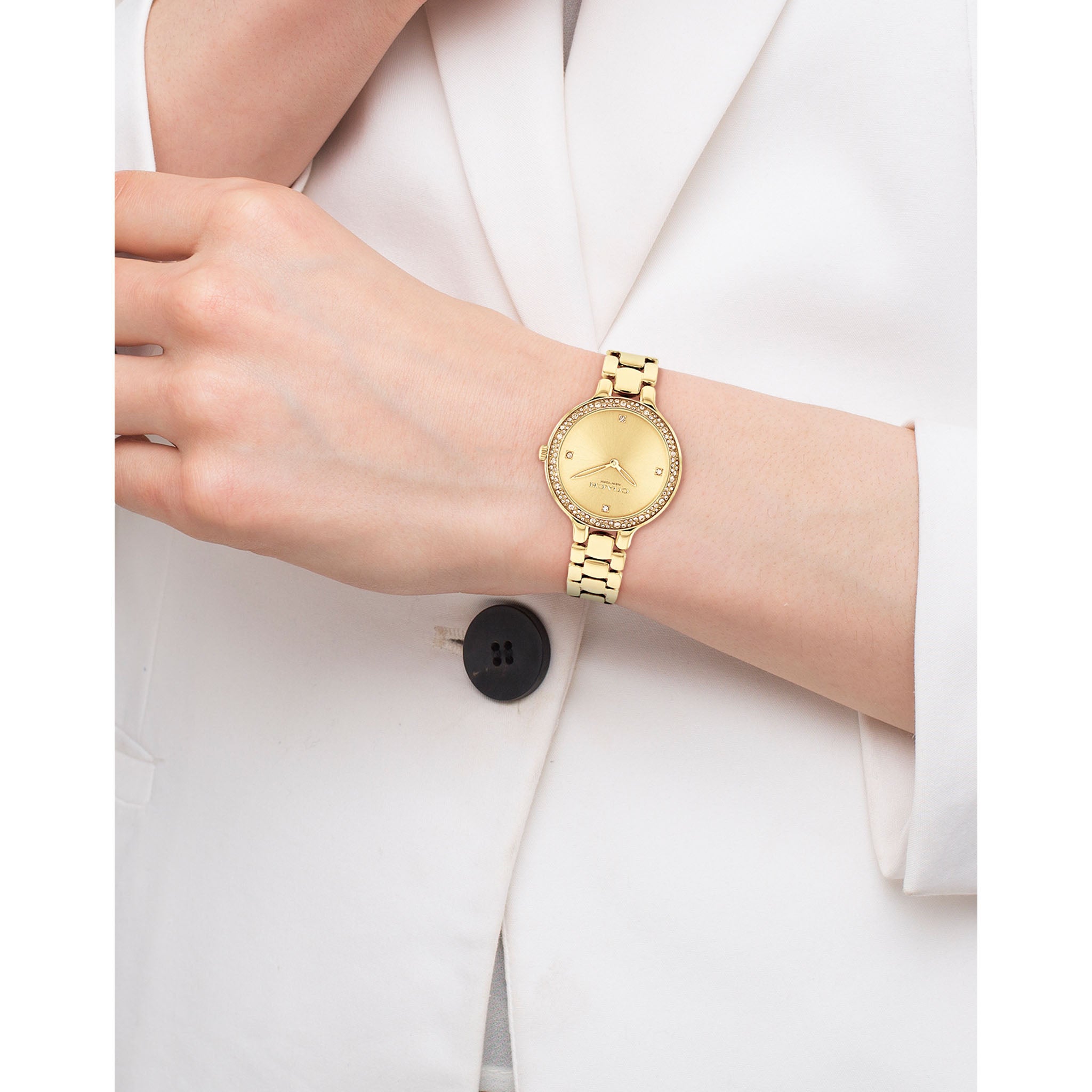 Coach Gold Steel Women's Watch - 14504125