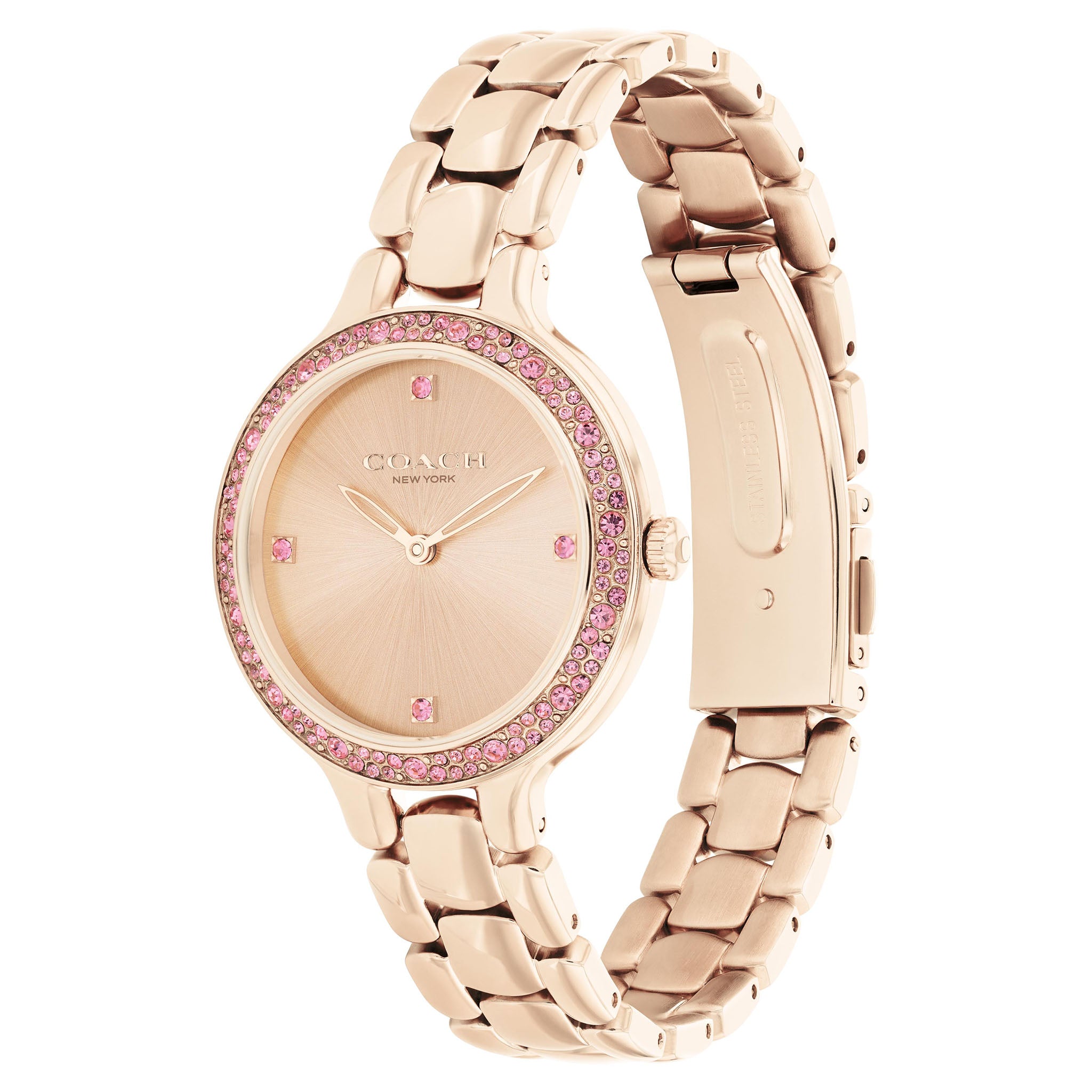 Coach Carnation Gold Steel Women's Watch - 14504126