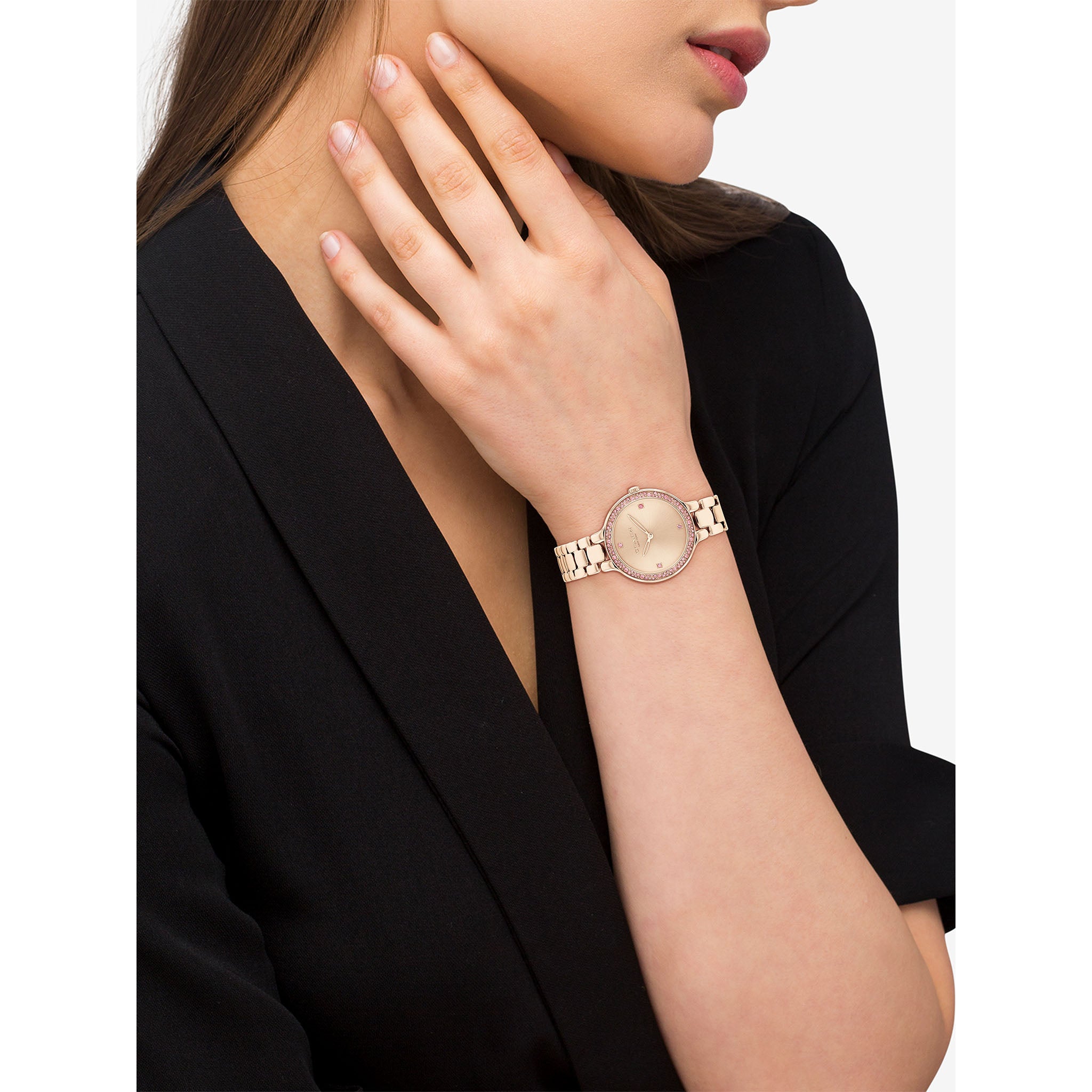 Coach Carnation Gold Steel Women's Watch - 14504126