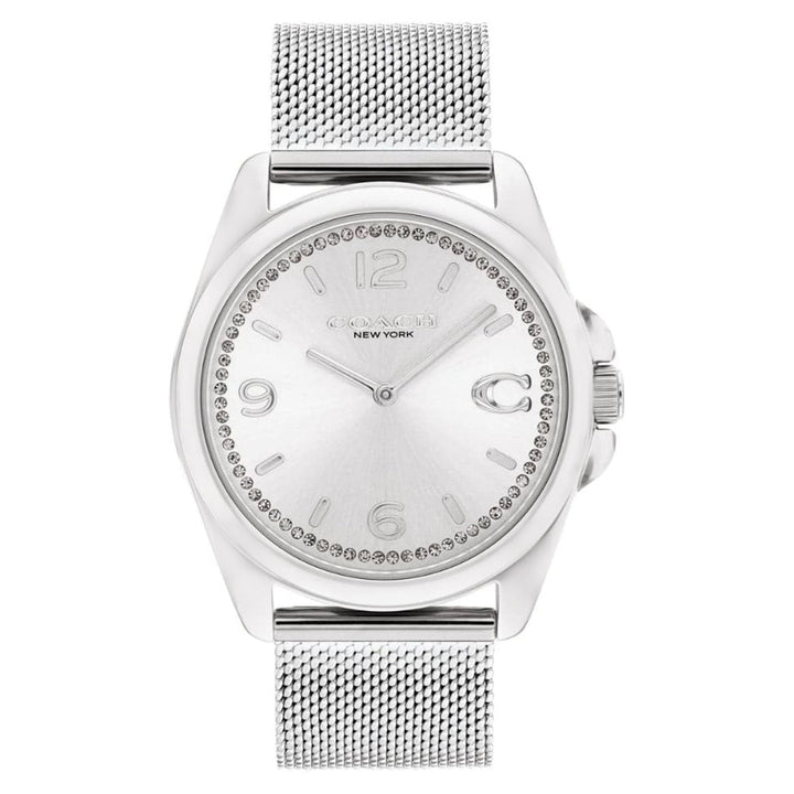 Coach Stainless Steel Silver White Dial Women's Watch - 14504146