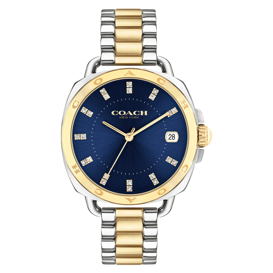 Coach Two-Tone Steel Navy Dial Women's Watch - 14504160