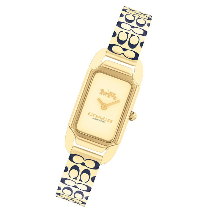 Coach Stainless Steel Gold Dial Women's Watch - 14504193