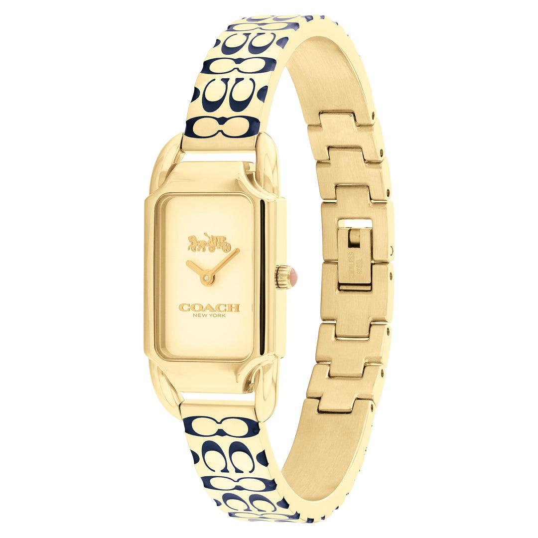 Coach Stainless Steel Gold Dial Women's Watch - 14504193