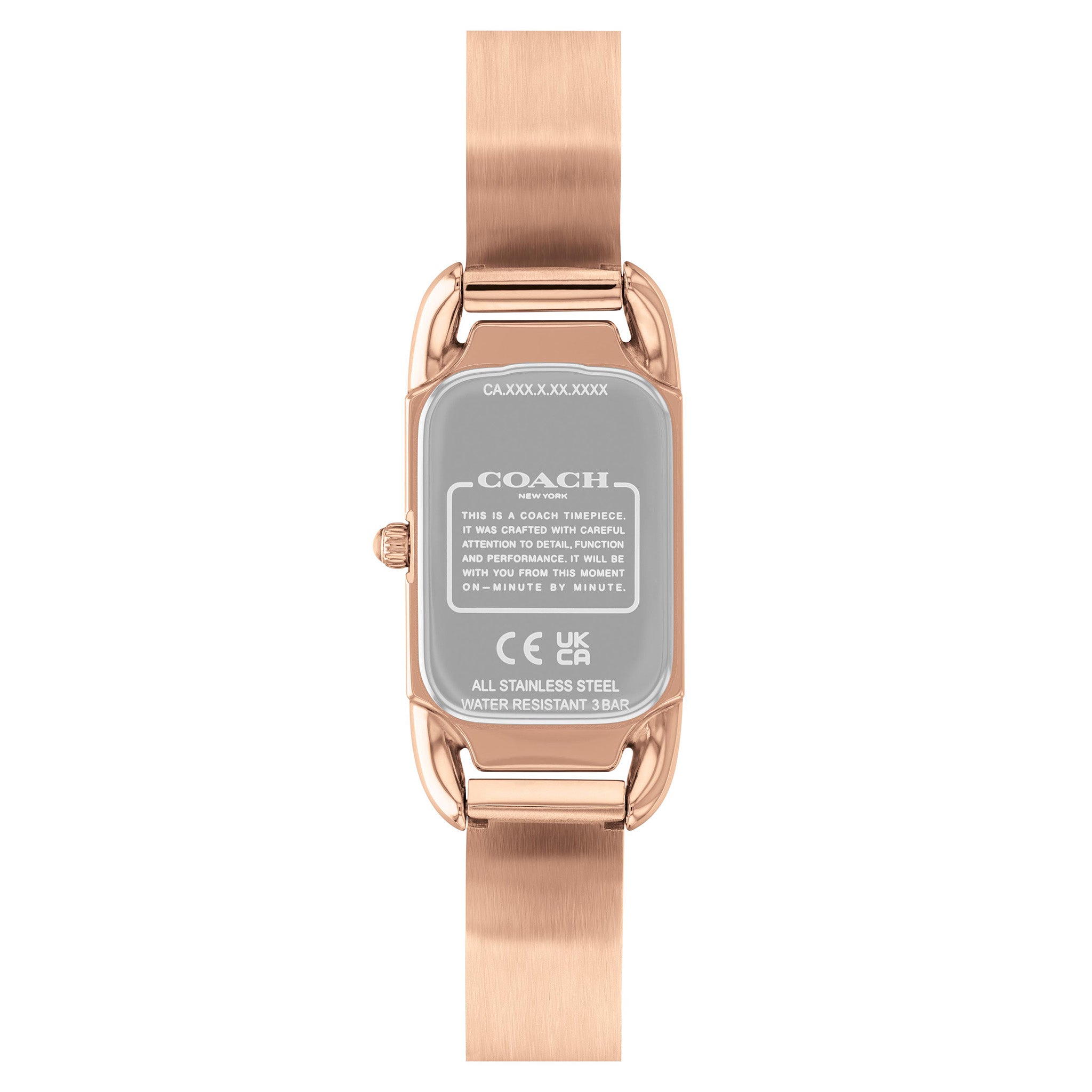 Coach Rose Gold Steel & Crystal Silver White Dial Women's Watch - 14504197
