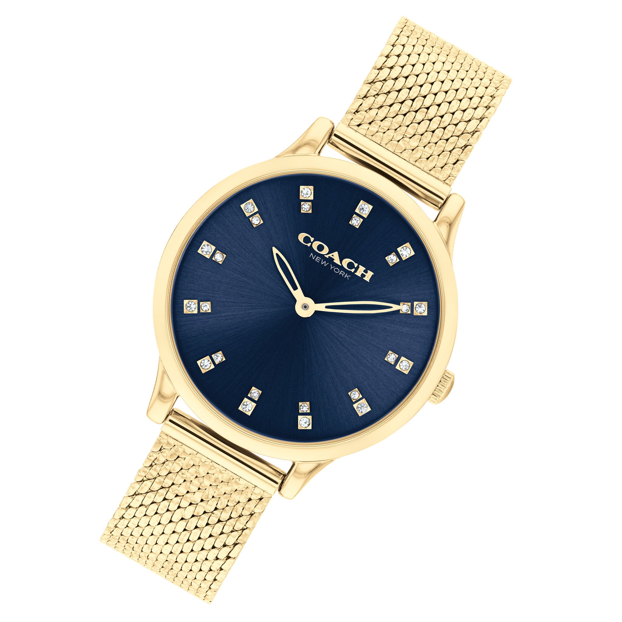 Coach gold watch womens best sale