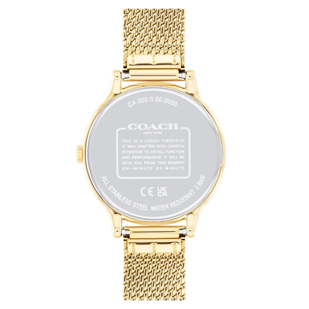 Coach Gold Steel Mesh Navy Dial Women's Watch - 14504218