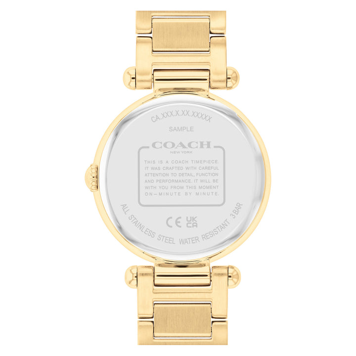 Coach Gold Steel White MOP Dial Women's Watch - 14504265