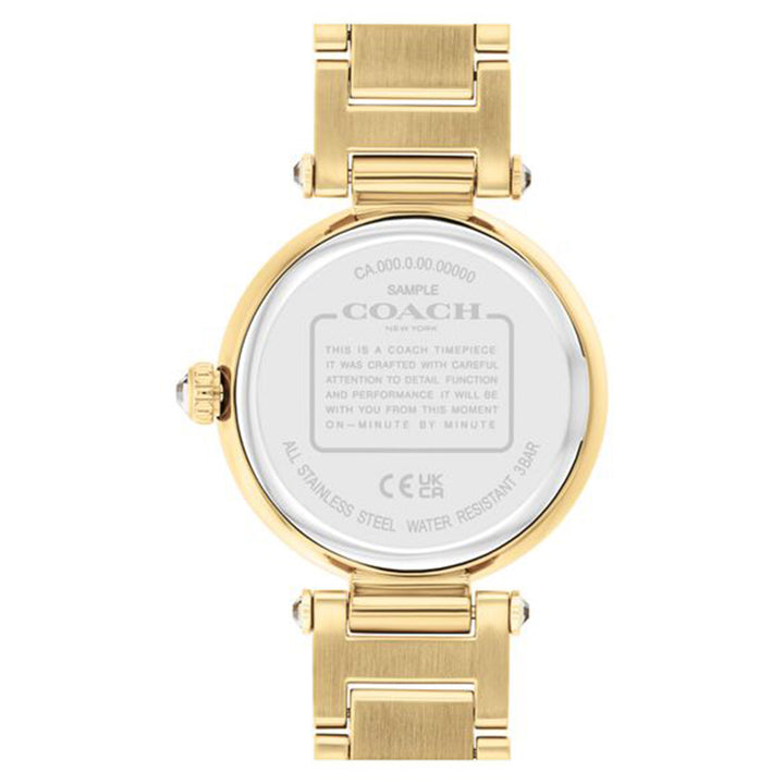 Coach Gold Steel & Crystal Gold Dial Women's Watch - 14504268