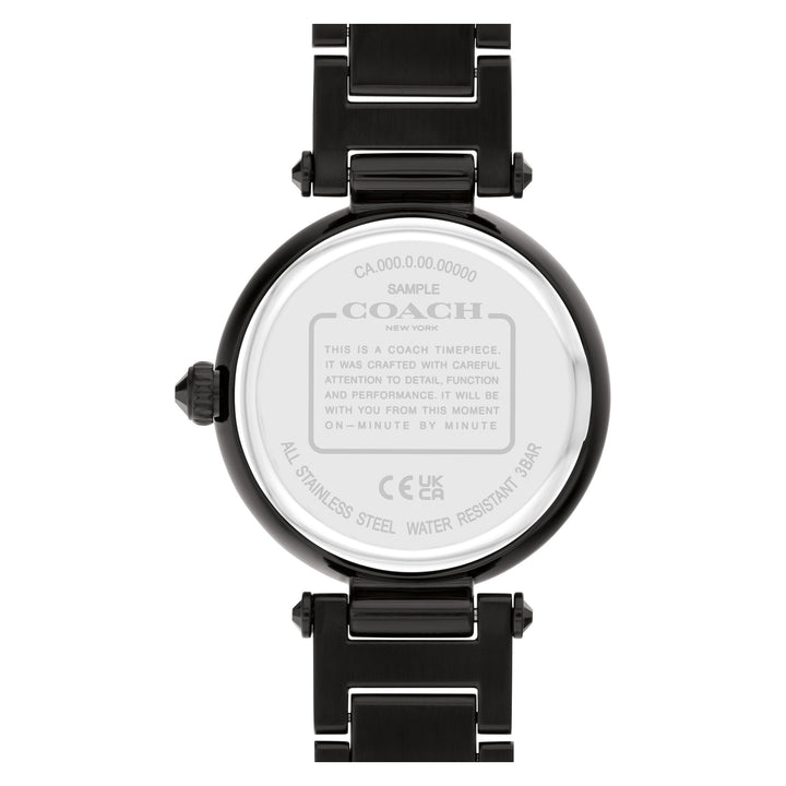 Coach Black Steel & Crystal Black Dial Women's Watch - 14504269