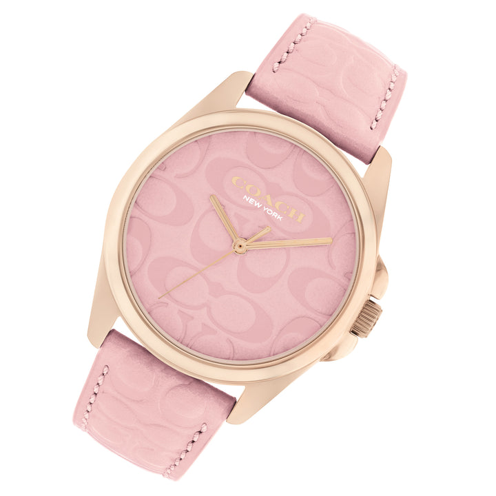 Coach Pink Leather Women's Watch - 14504278