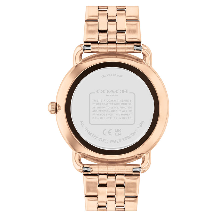 Coach Rose Gold Steel Silver White Dial Women's Watch - 14504285