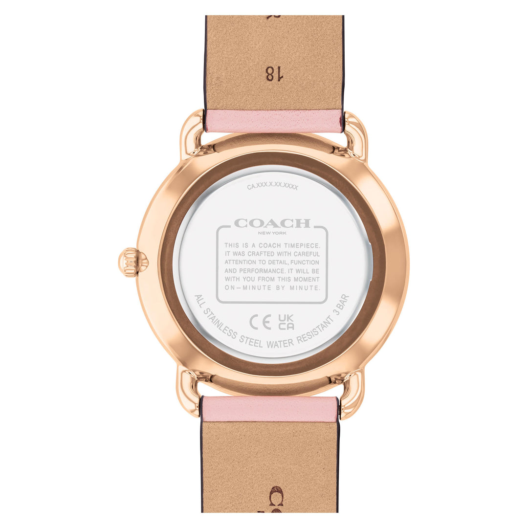 Coach Pink Leather Rose Gold Dial Women's Watch - 14504288