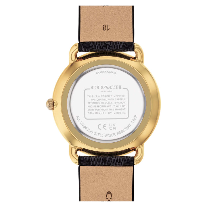 Coach Black Pvc Strap Women's Watch - 14504289