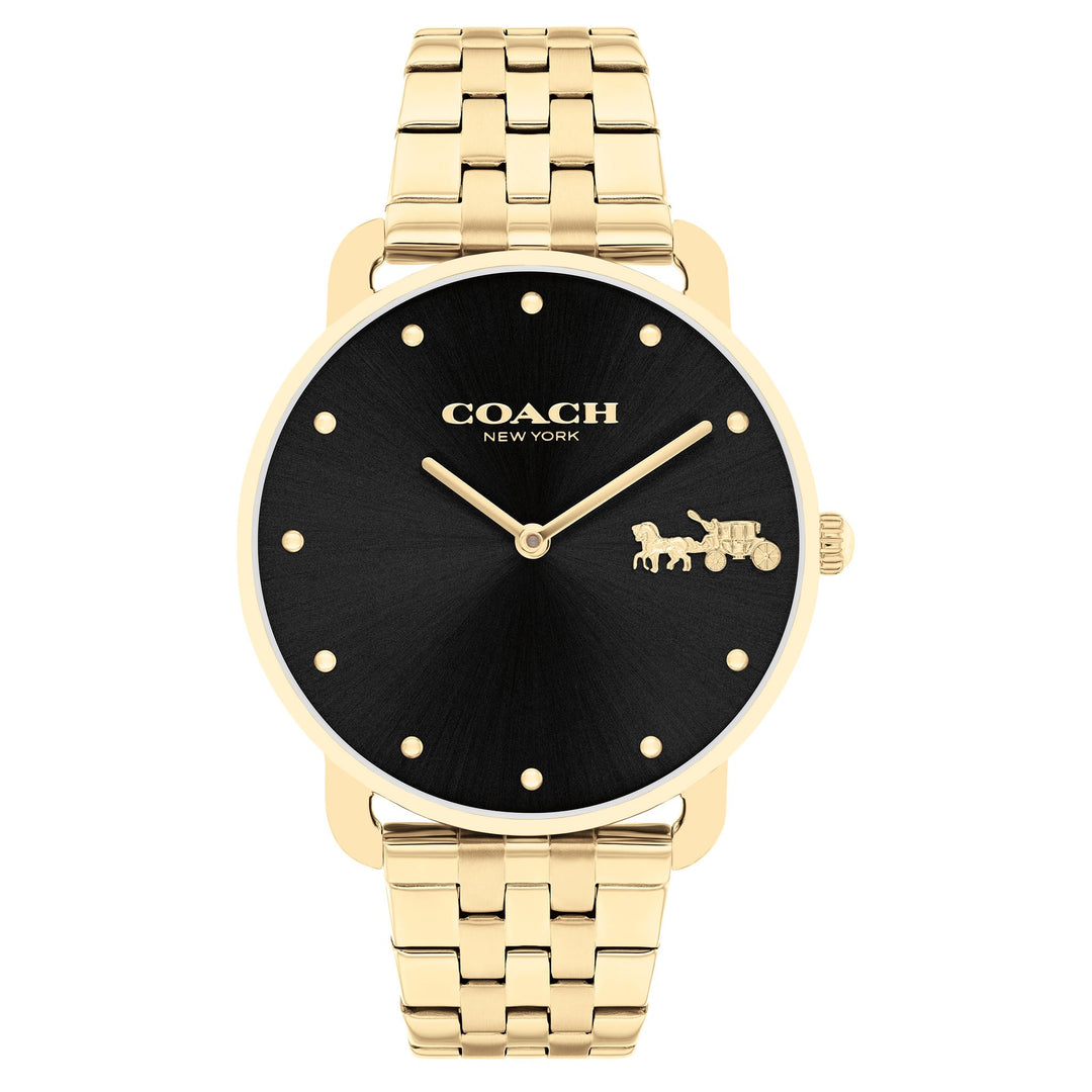 Coach Gold Steel Black Dial Women's Watch - 14504291