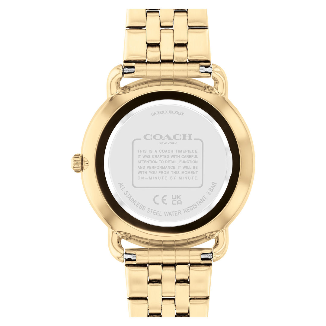 Coach Gold Steel Black Dial Women's Watch - 14504291