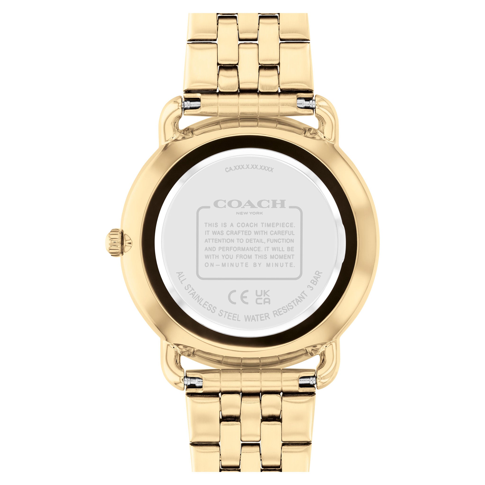 Coach Gold Steel Black Dial Women's Watch - 14504291