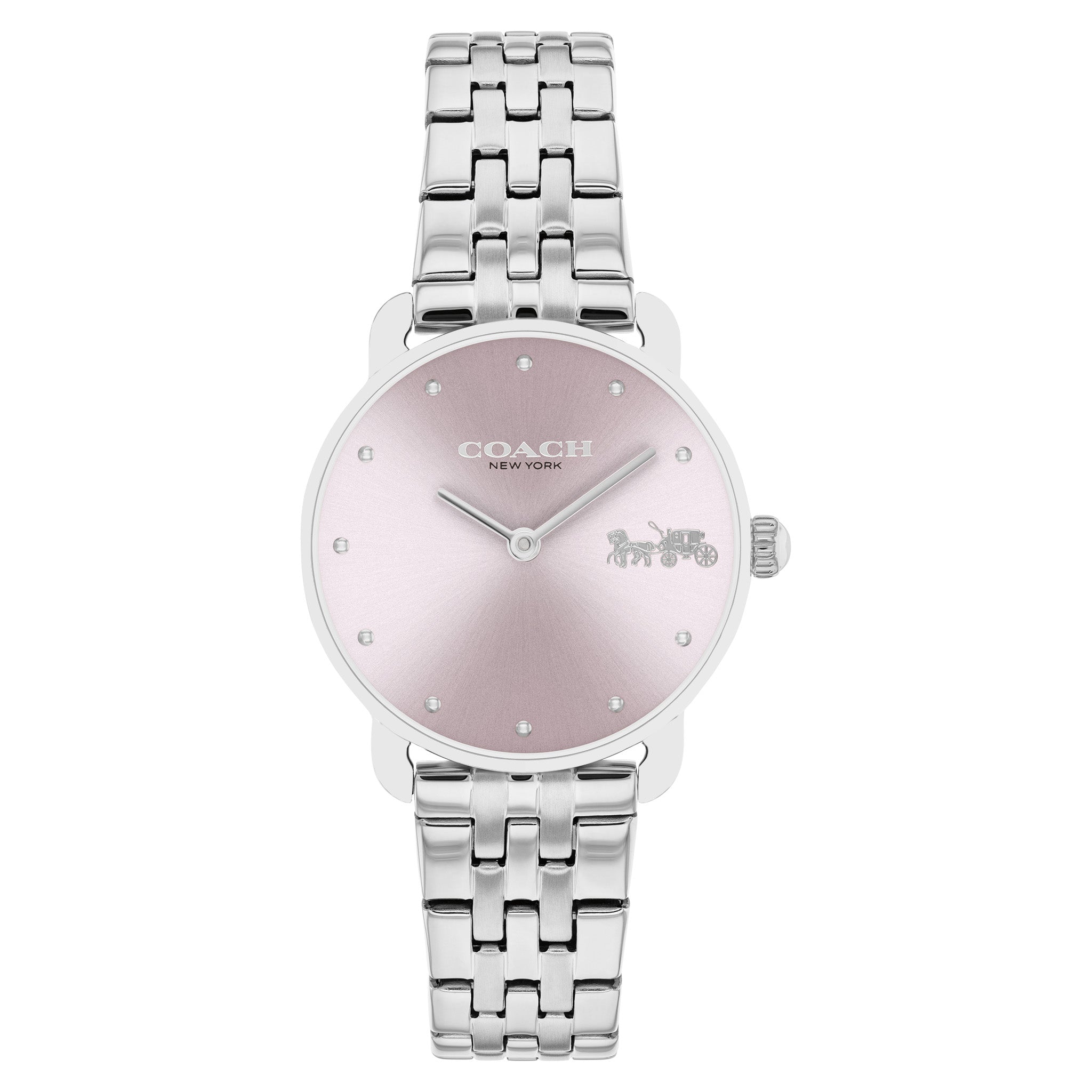 Coach Stainless Steel Pink Dial Women's Watch - 14504301