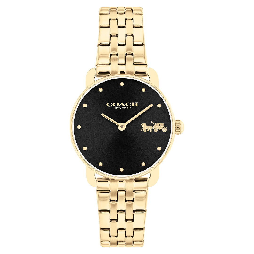 Coach Gold Steel Black Dial Women's Watch - 14504302