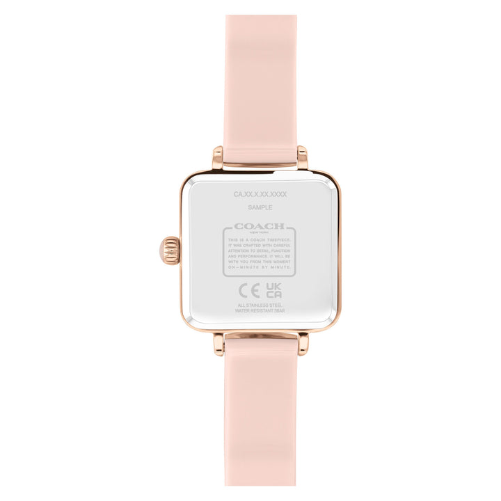 Coach Rose Gold Steel & Blush Plastic & Crystal Dial Women's Watch - 14504309