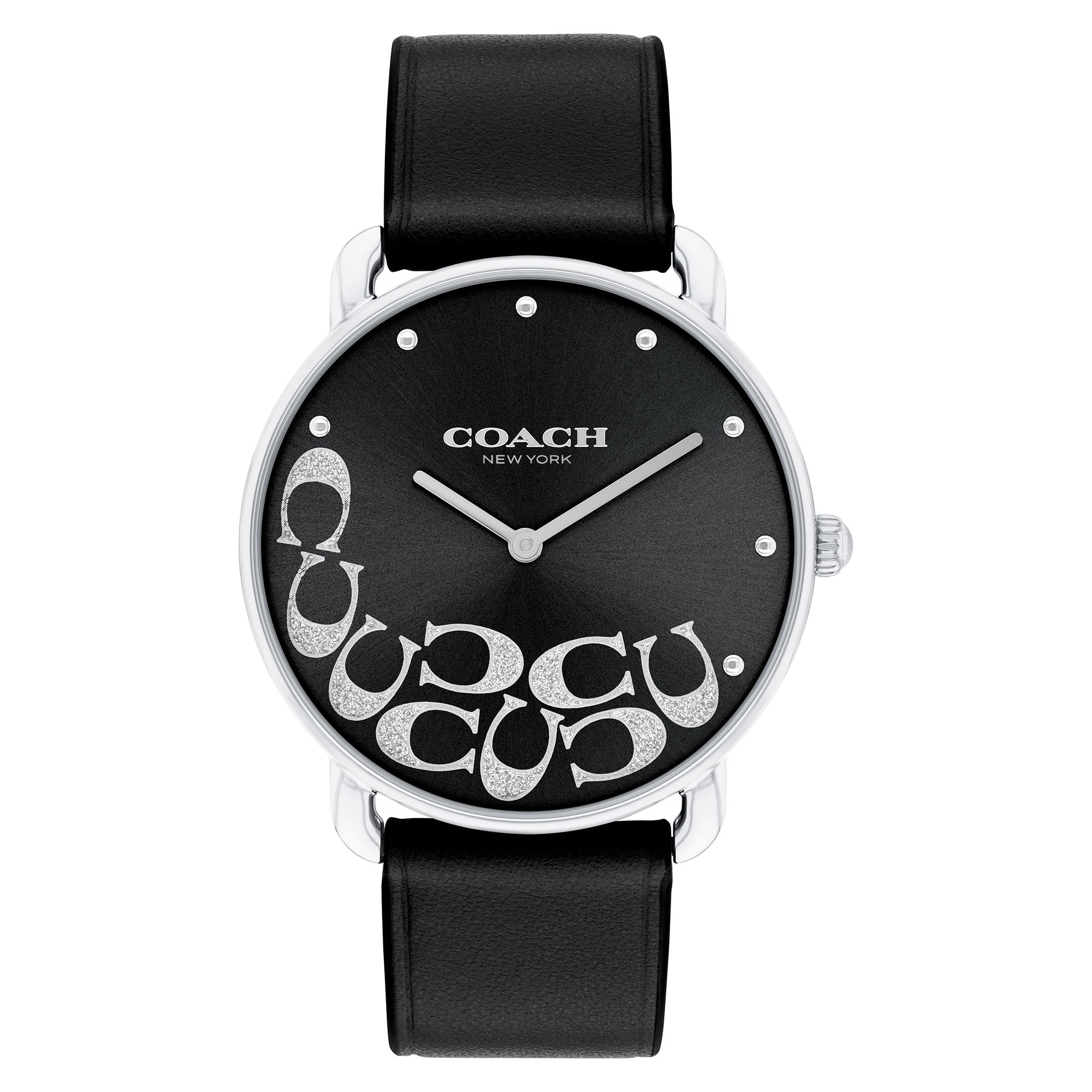 Coach Black Leather Women's Watch - 14504336