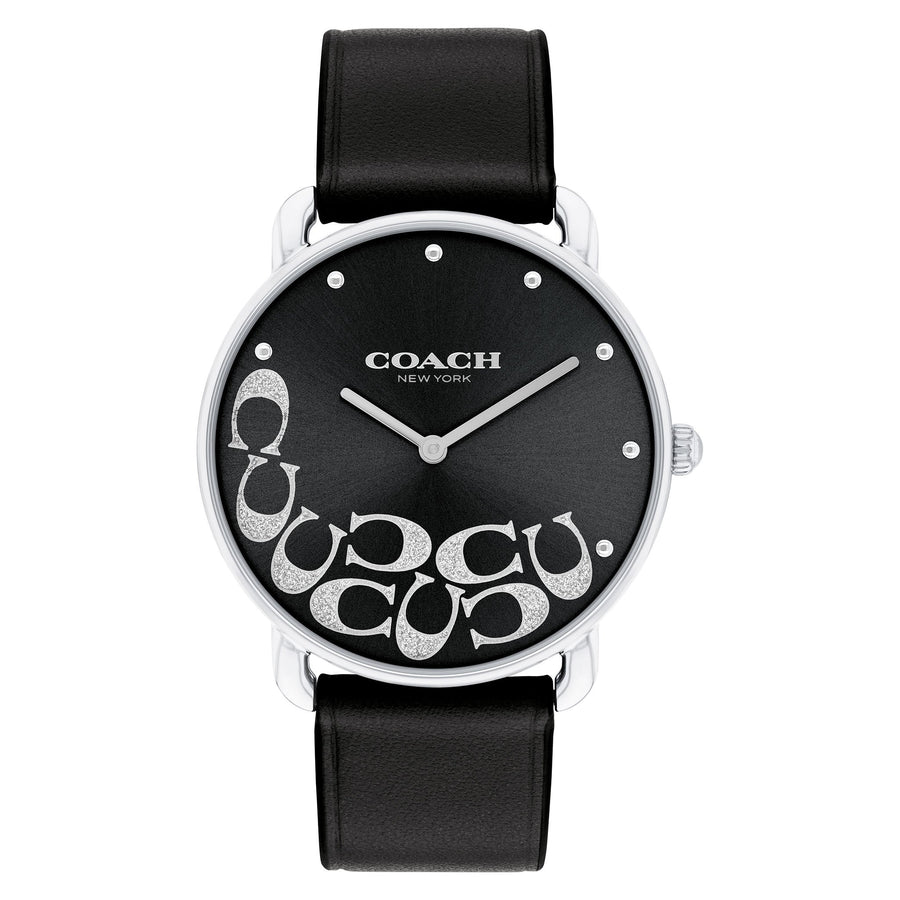 Coach Black Leather Women's Watch - 14504336