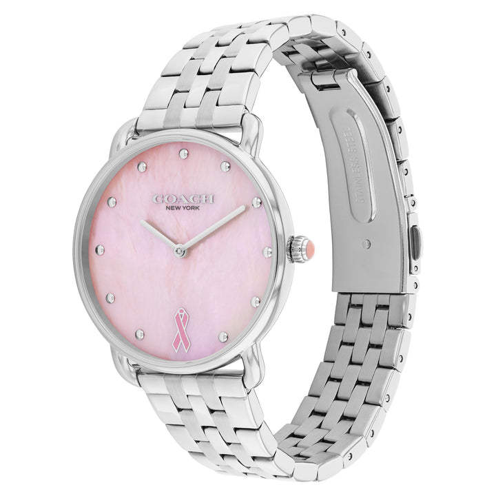 Coach Silver Steel Pink MOP Dial Women's Watch - 14504372