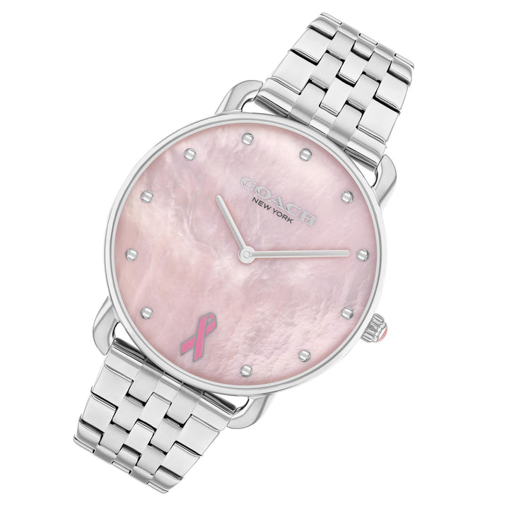 Coach Silver Steel Pink MOP Dial Women's Watch - 14504372