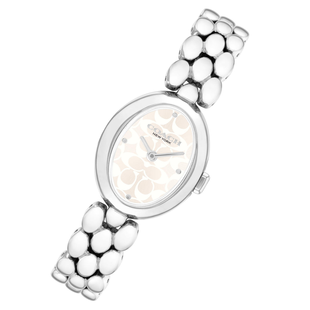 Coach Stainless Steel Silver White Dial Women's Watch - 14504416